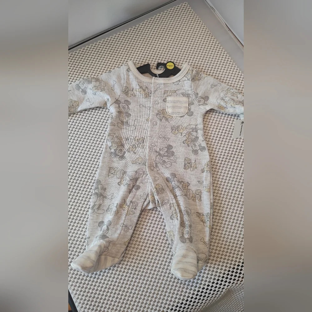 Disney Baby Size Preemie Wishes + Dreams Mickey Mouse Infant Baby Footed Sleep
